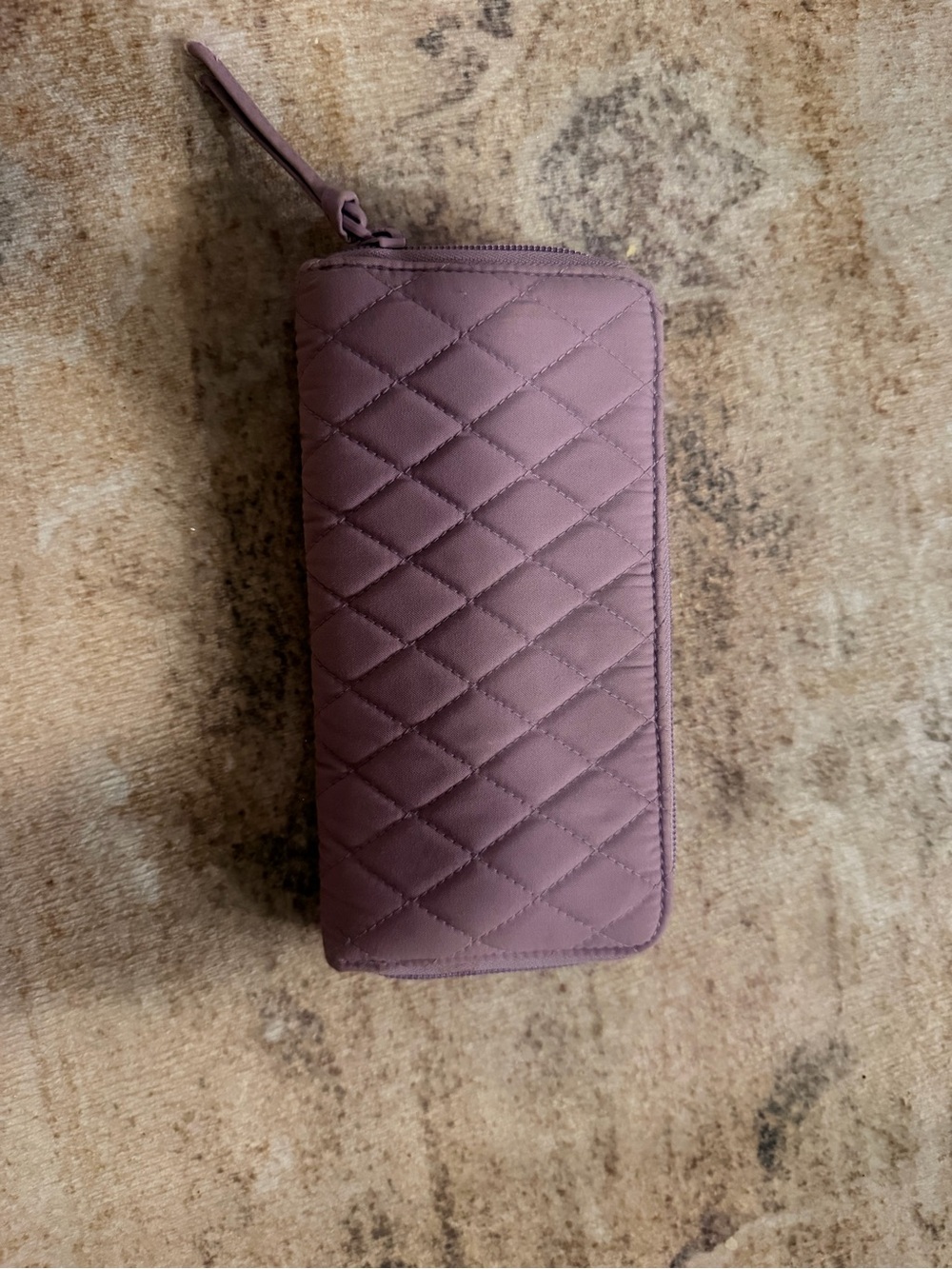 Vera Bradley Quilted Zip-Around Wallet - lilac